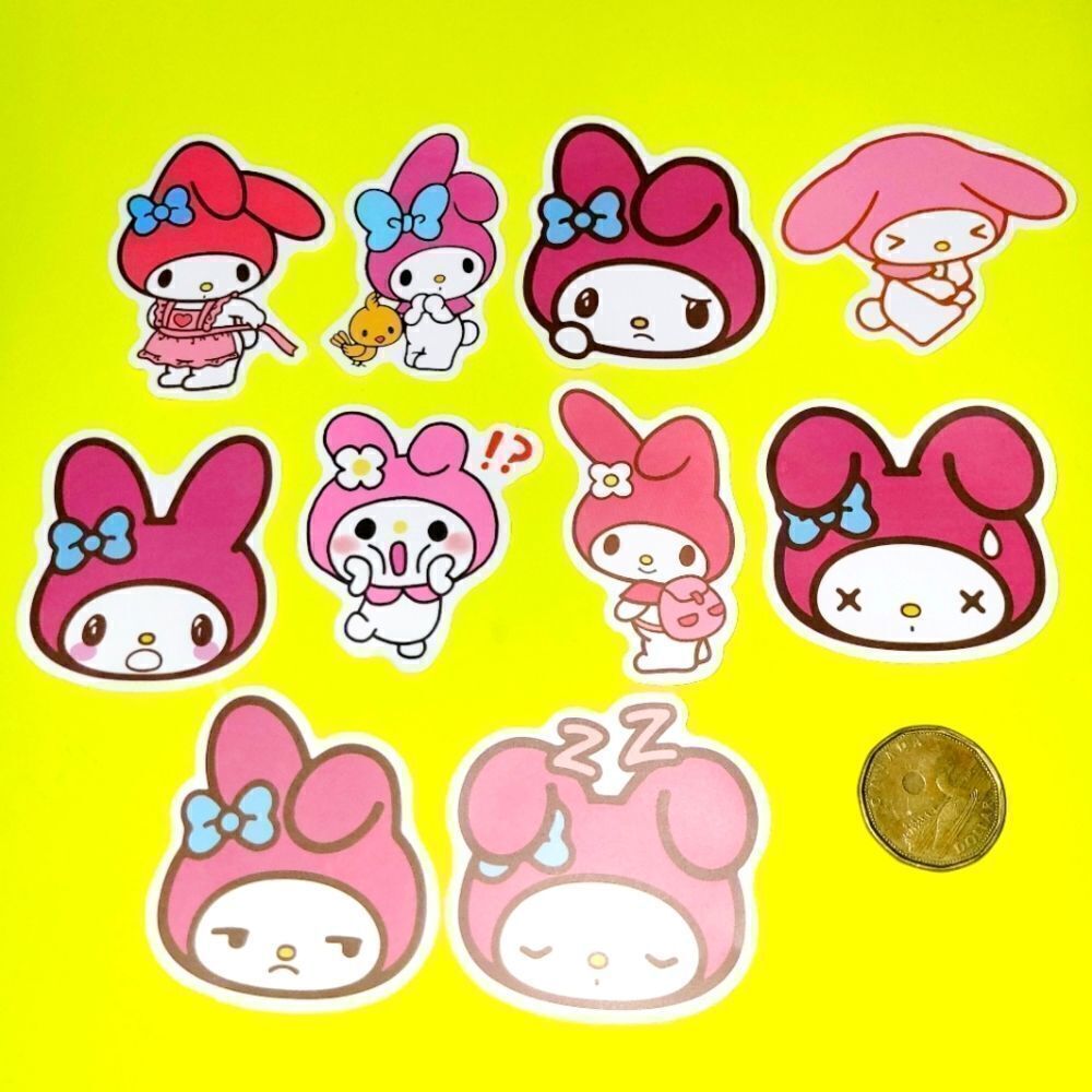 3/$20 brand new 10x waterproof Melody stickers